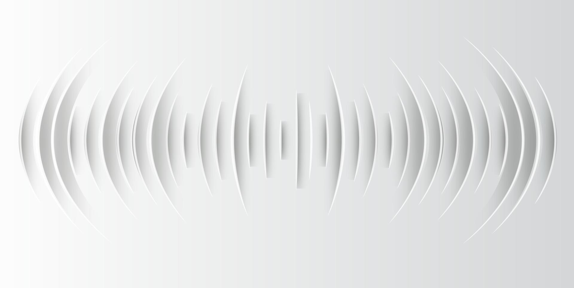 Sound waves oscillating dark light vector