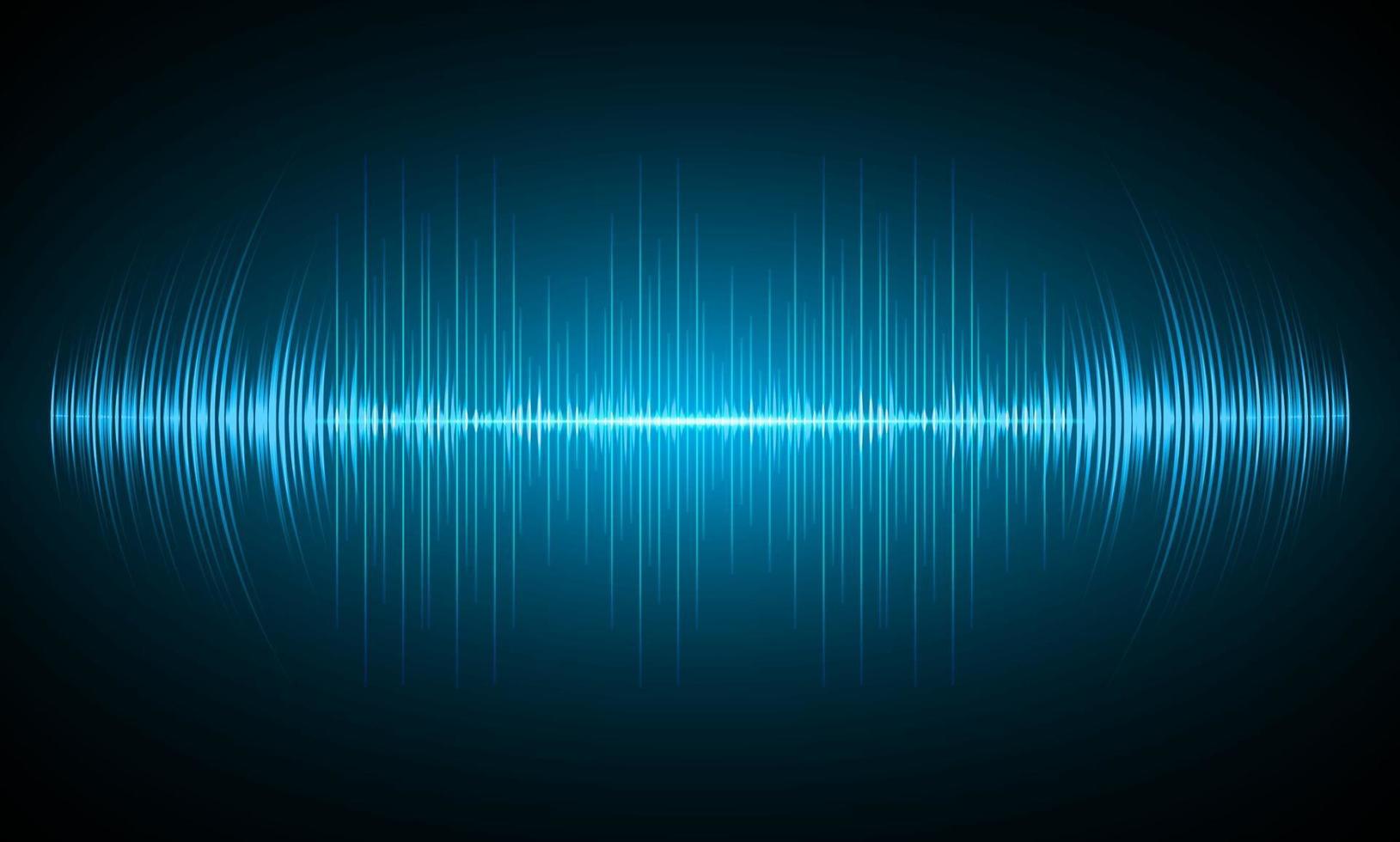 Sound waves oscillating dark light vector