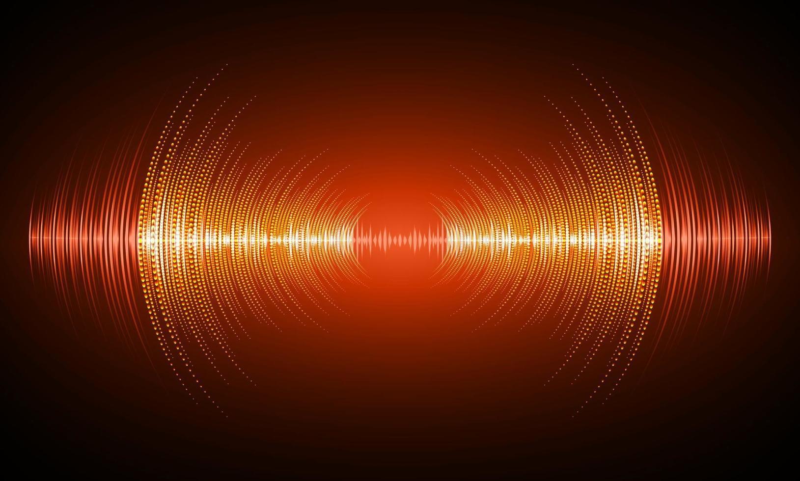 Sound waves oscillating dark light vector