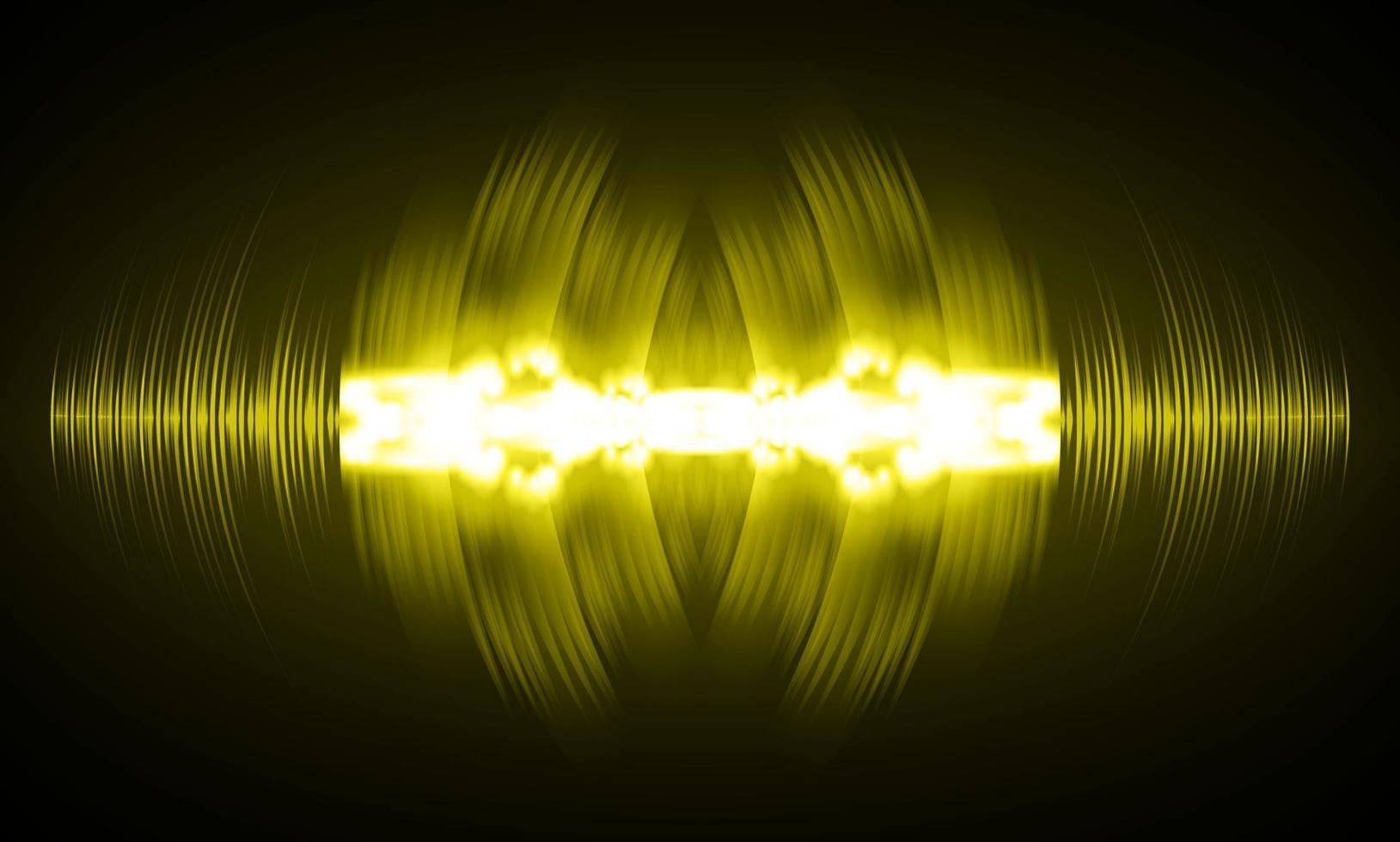 Sound waves oscillating dark light vector