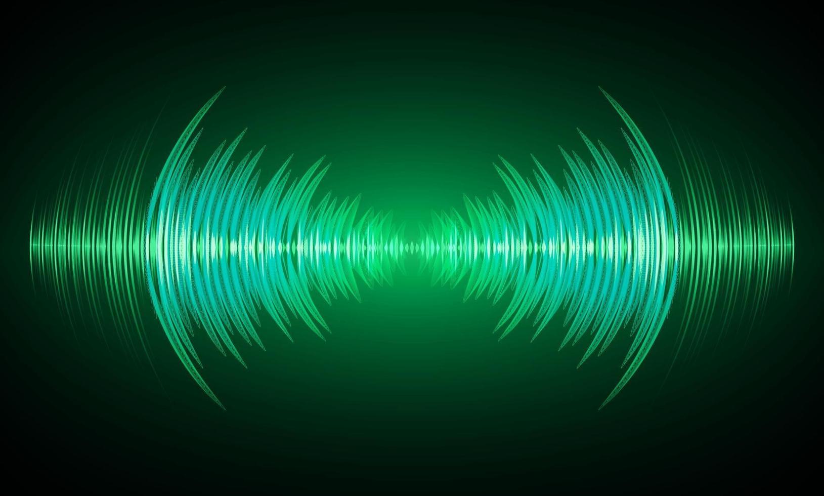 Sound waves oscillating dark light vector