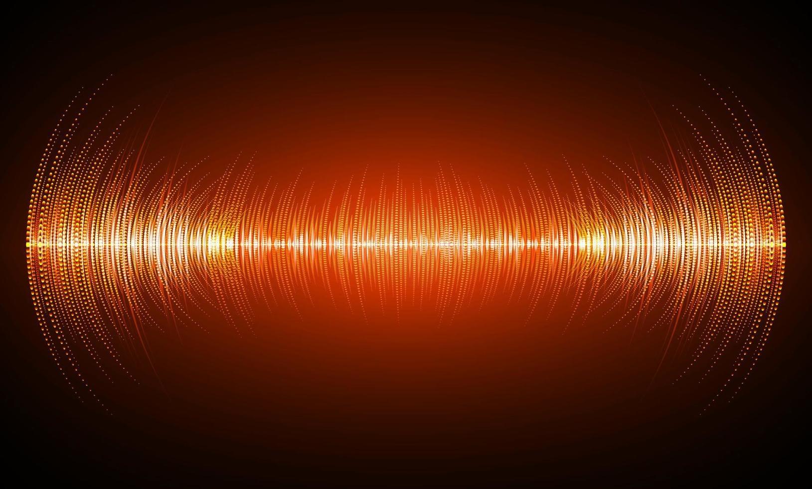 Sound waves oscillating dark light vector