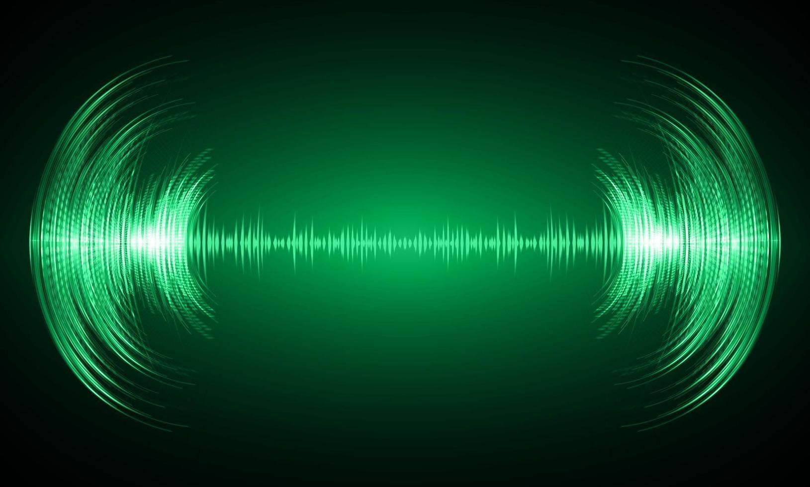 Sound waves oscillating dark light vector