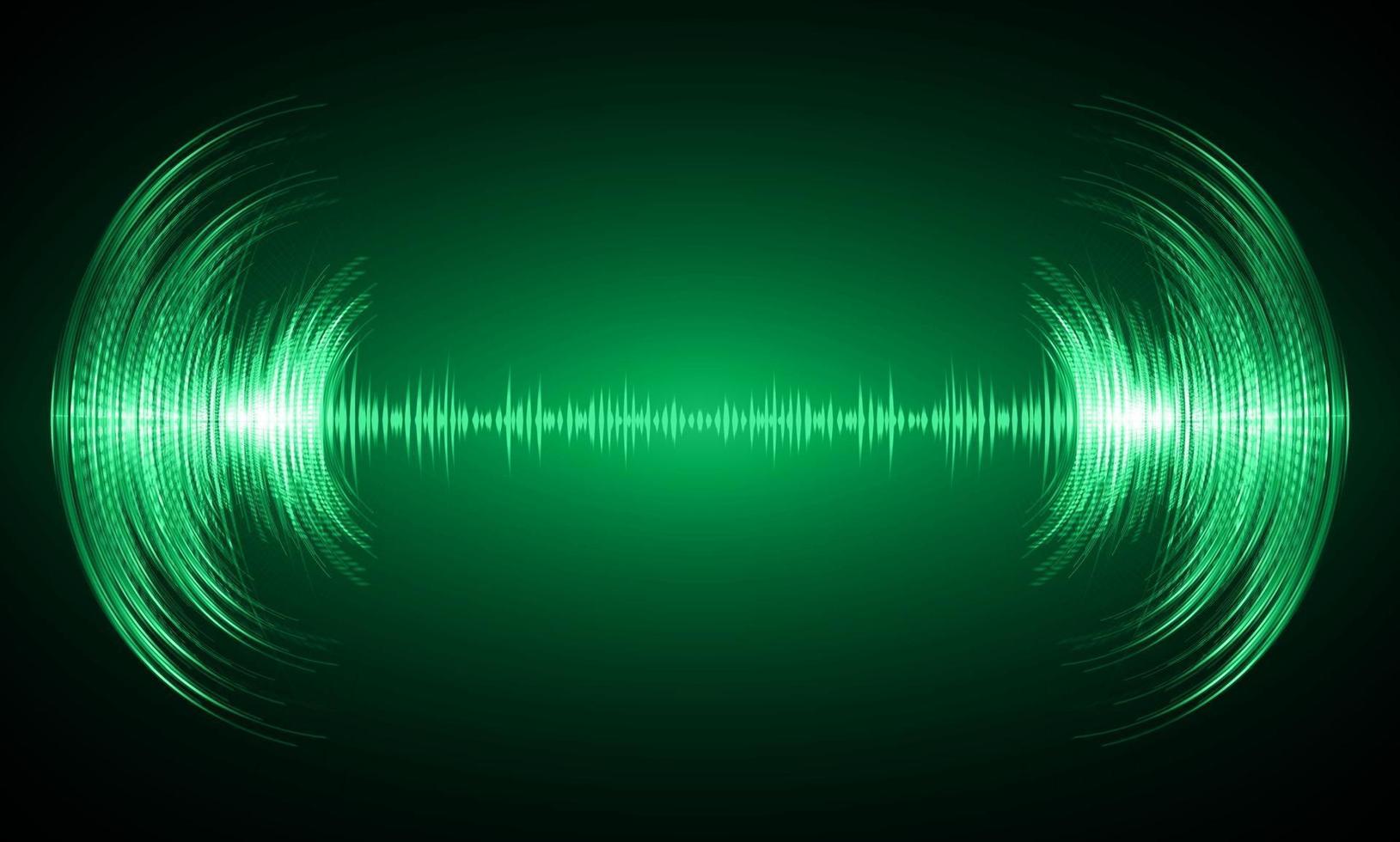 Sound waves oscillating dark light vector