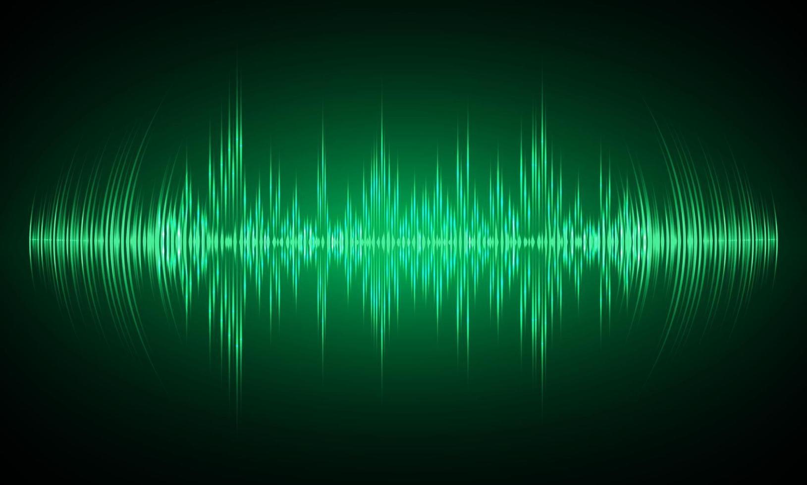 Sound waves oscillating dark light vector