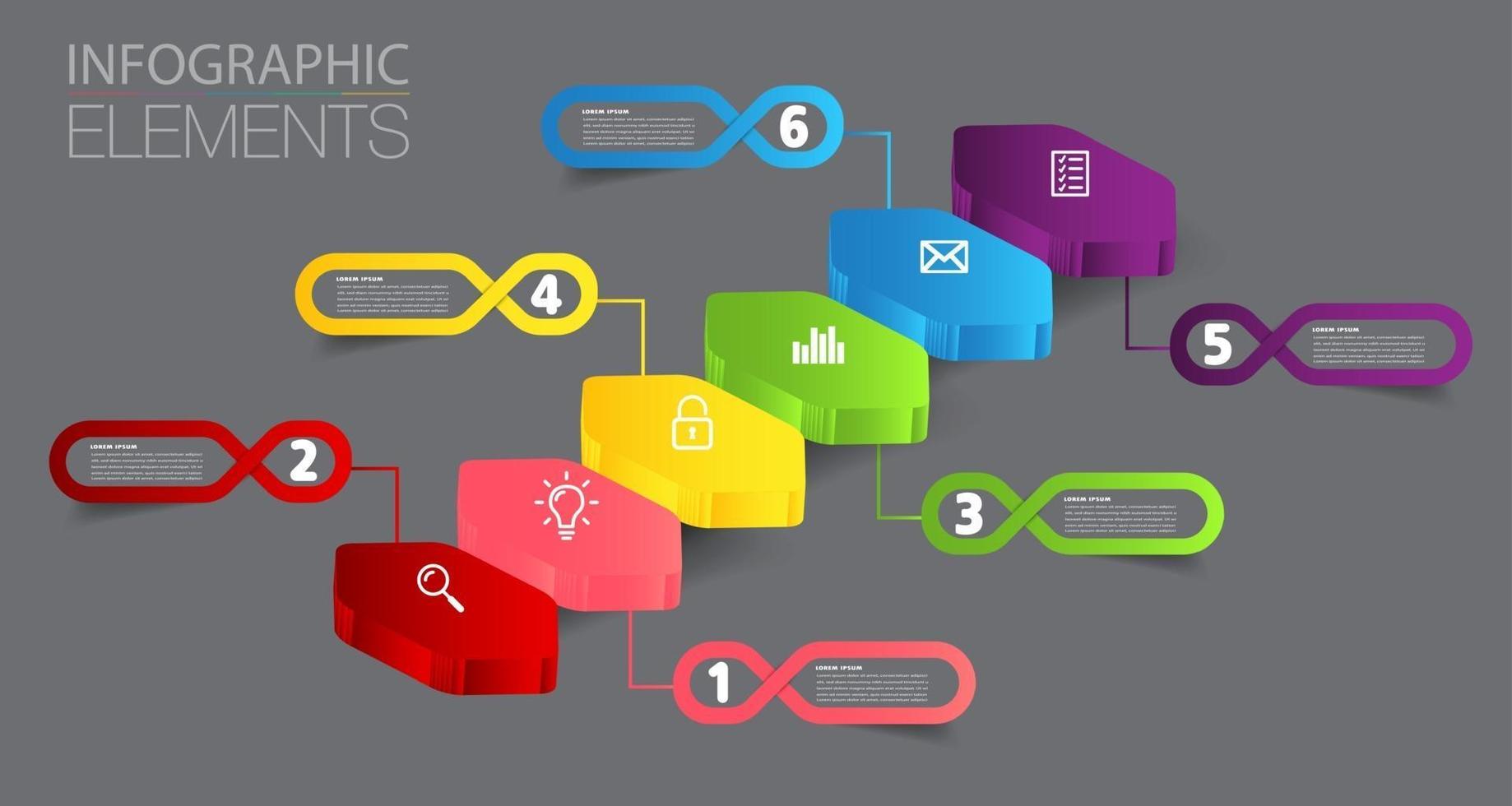 step up of business successful concept. stair infographic vector