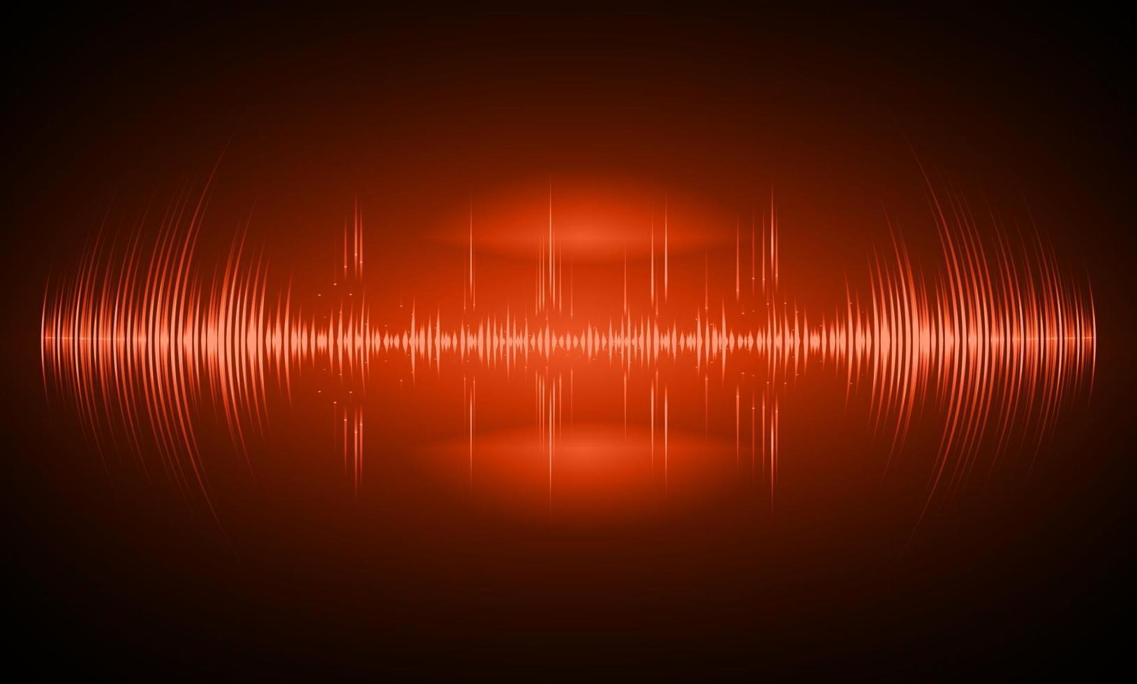 Sound waves oscillating dark light vector