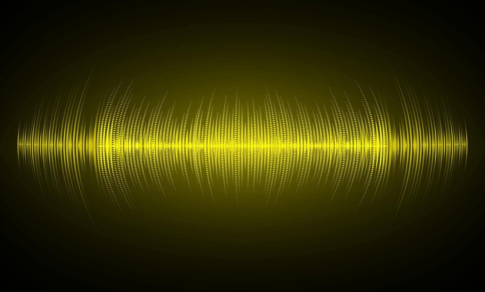Sound waves oscillating dark light vector