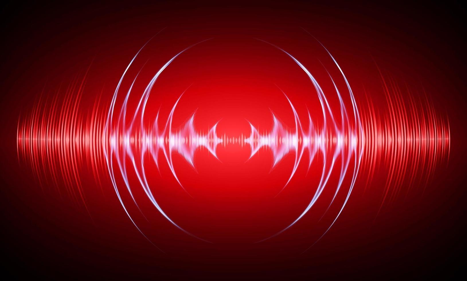 Sound waves oscillating dark light vector