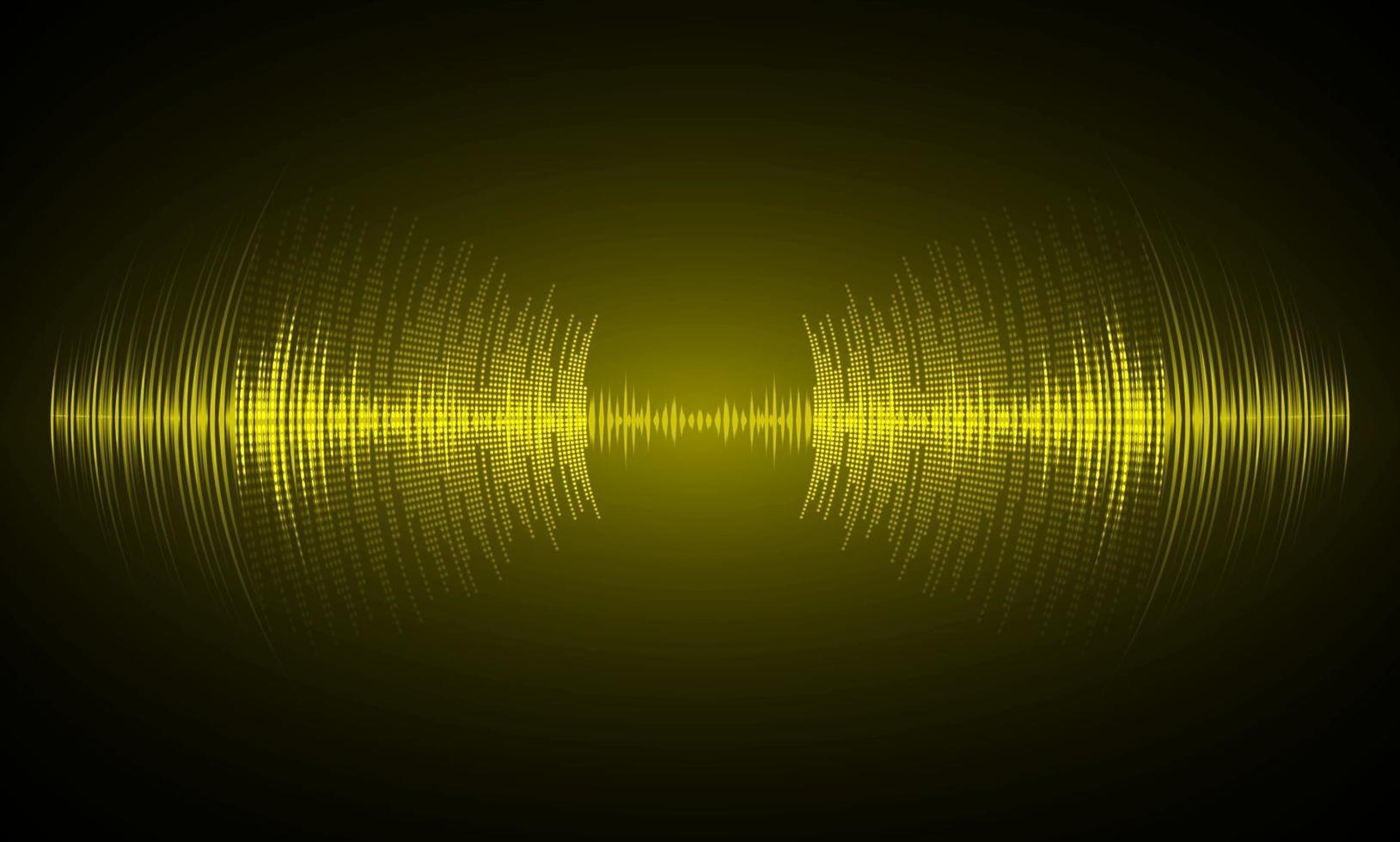 Sound waves oscillating dark lig vector