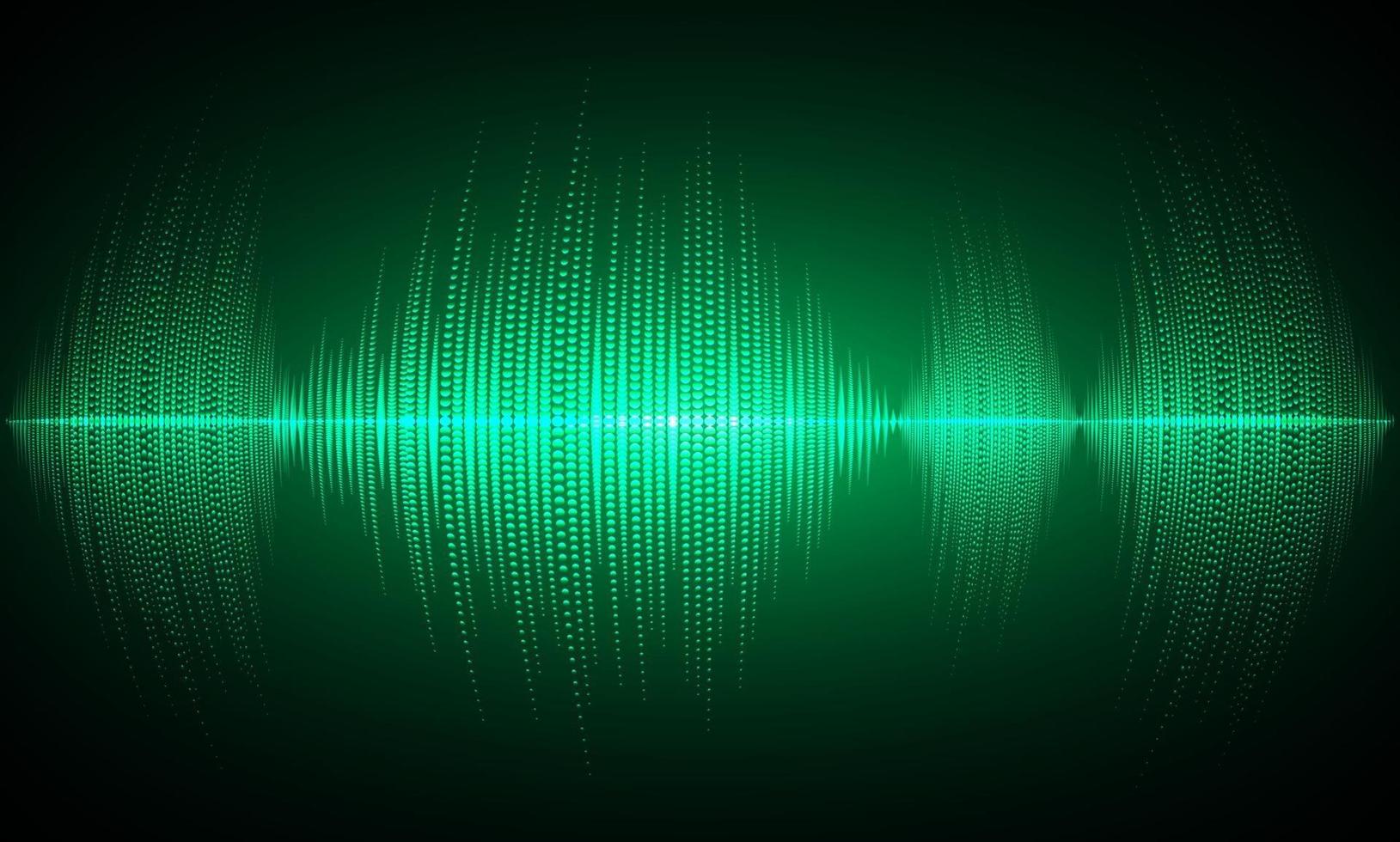 Sound waves oscillating dark light vector
