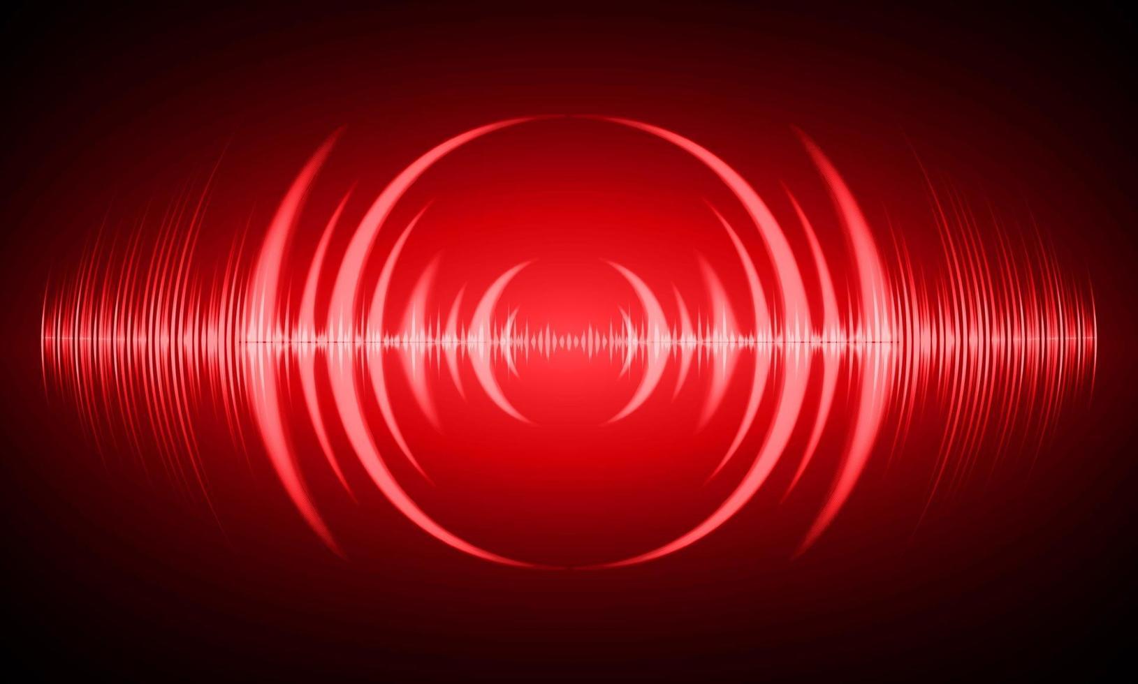 Sound waves oscillating dark light vector