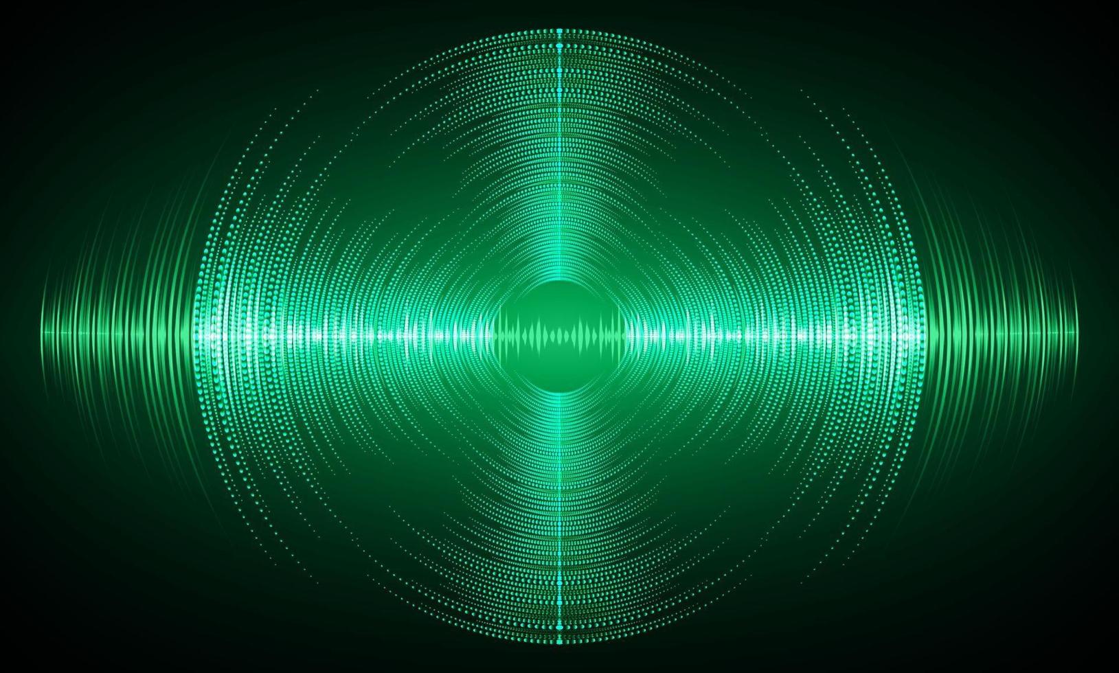 Sound waves oscillating dark light vector