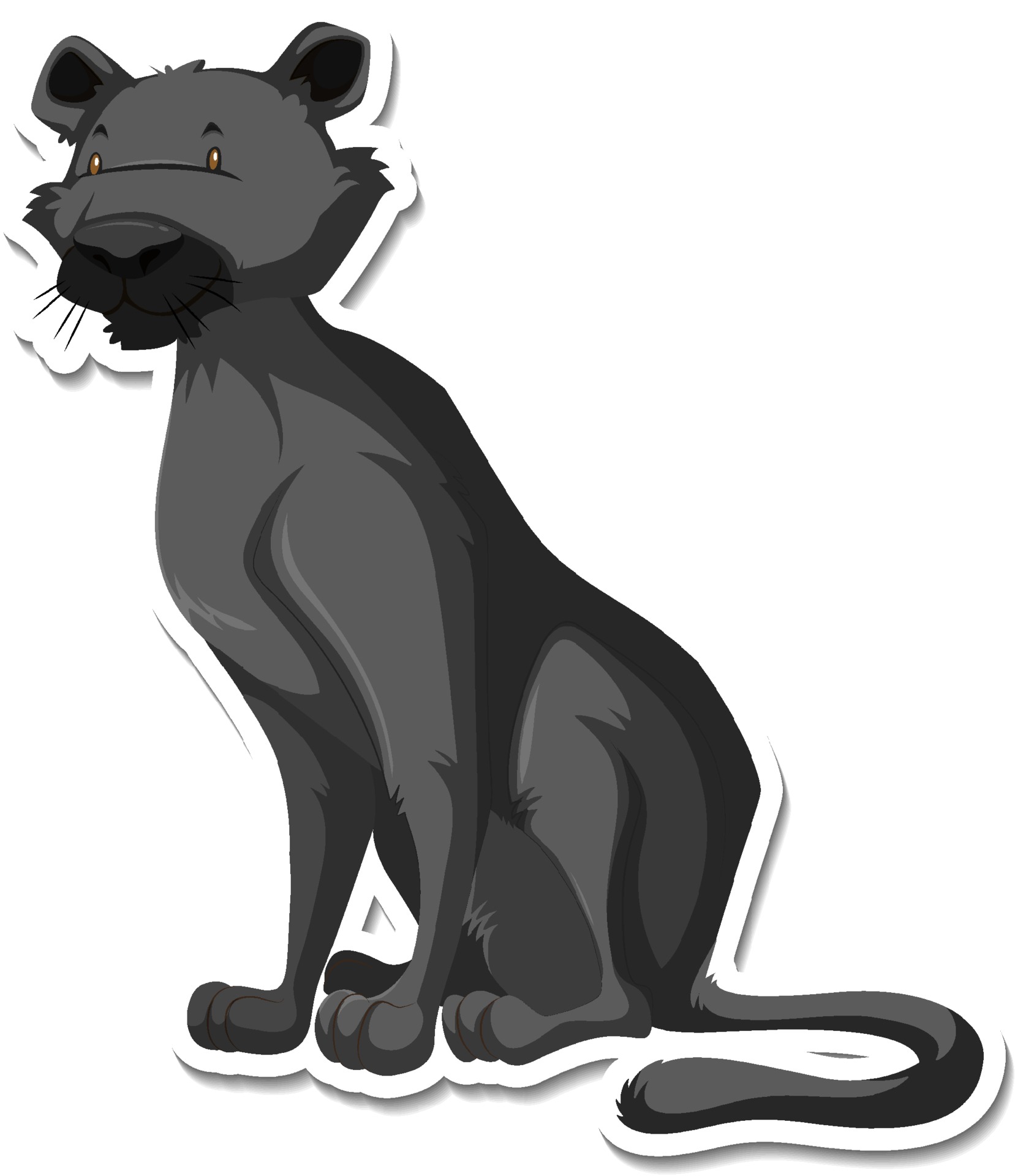 A sticker template of black panther cartoon character 3362556 Vector Art at Vecteezy A sticker template of black panther cartoon character 3362556 Vector Art at Vecteezy