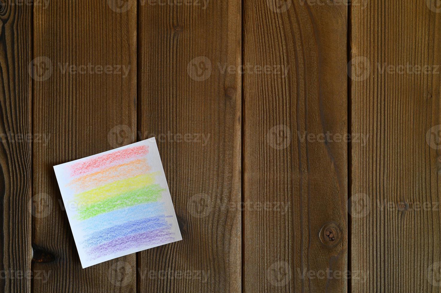 Rainbow spectrum color flag paper photo