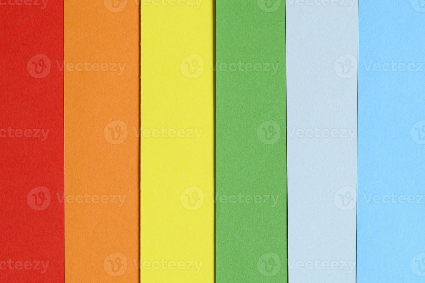 Rainbow color paper multicolored background photo