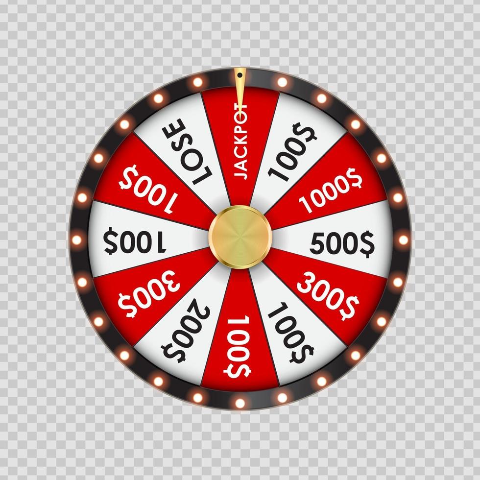 Wheel of Fortune, Lucky Icon. vector