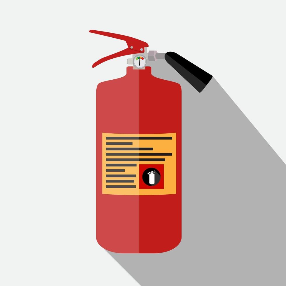 Blue Fire Extinguisher Isolated on White Background vector