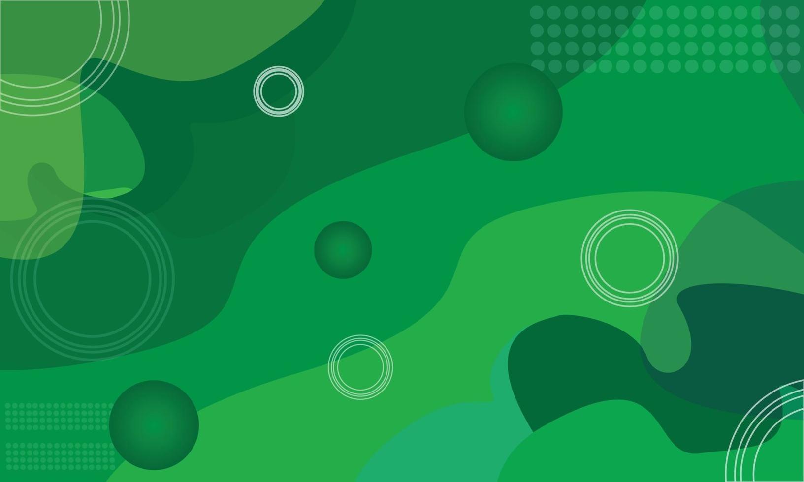 Future modern green abstract background wallpaper 3d waves and balls