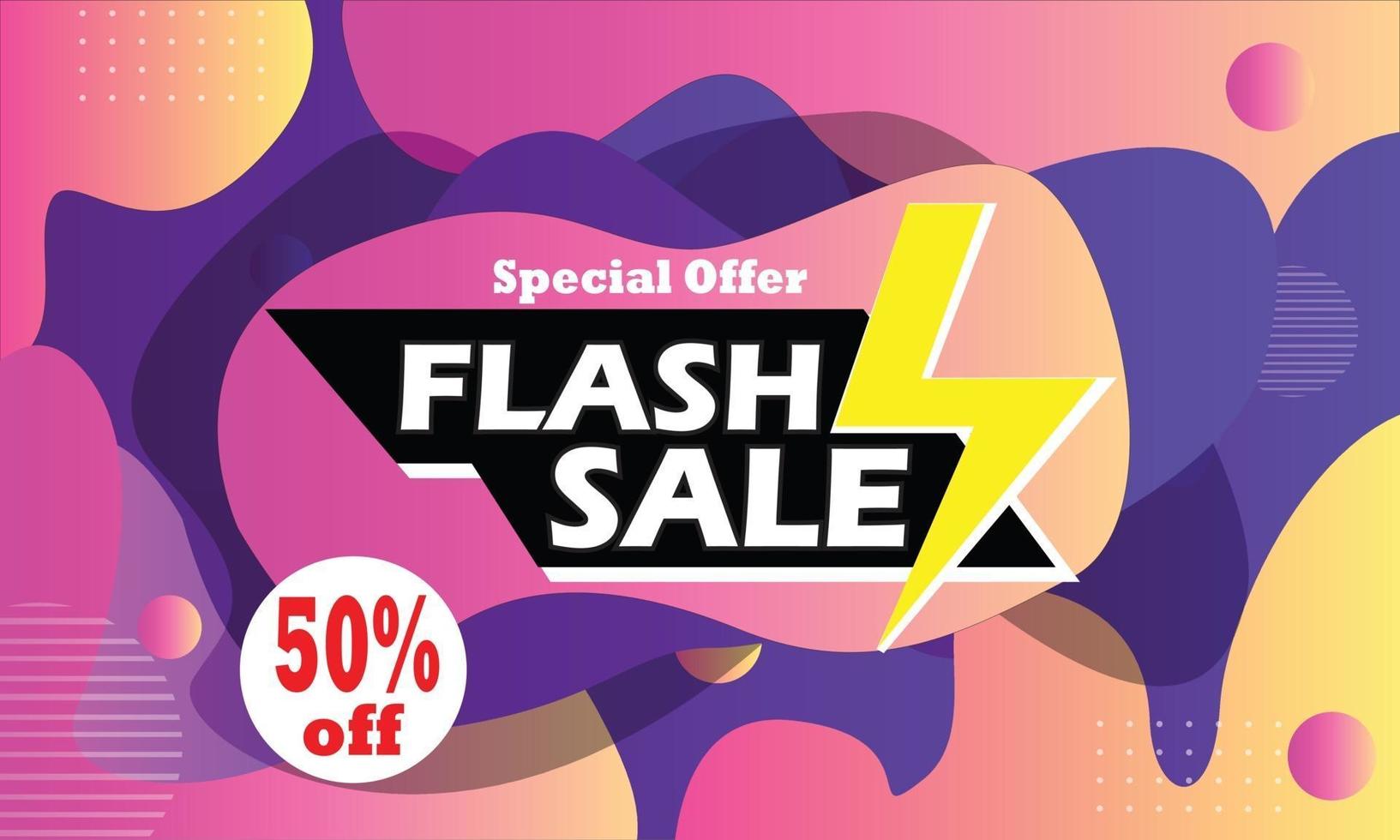 colorful background wallpaper illustration cheerful flash sale 50 vector