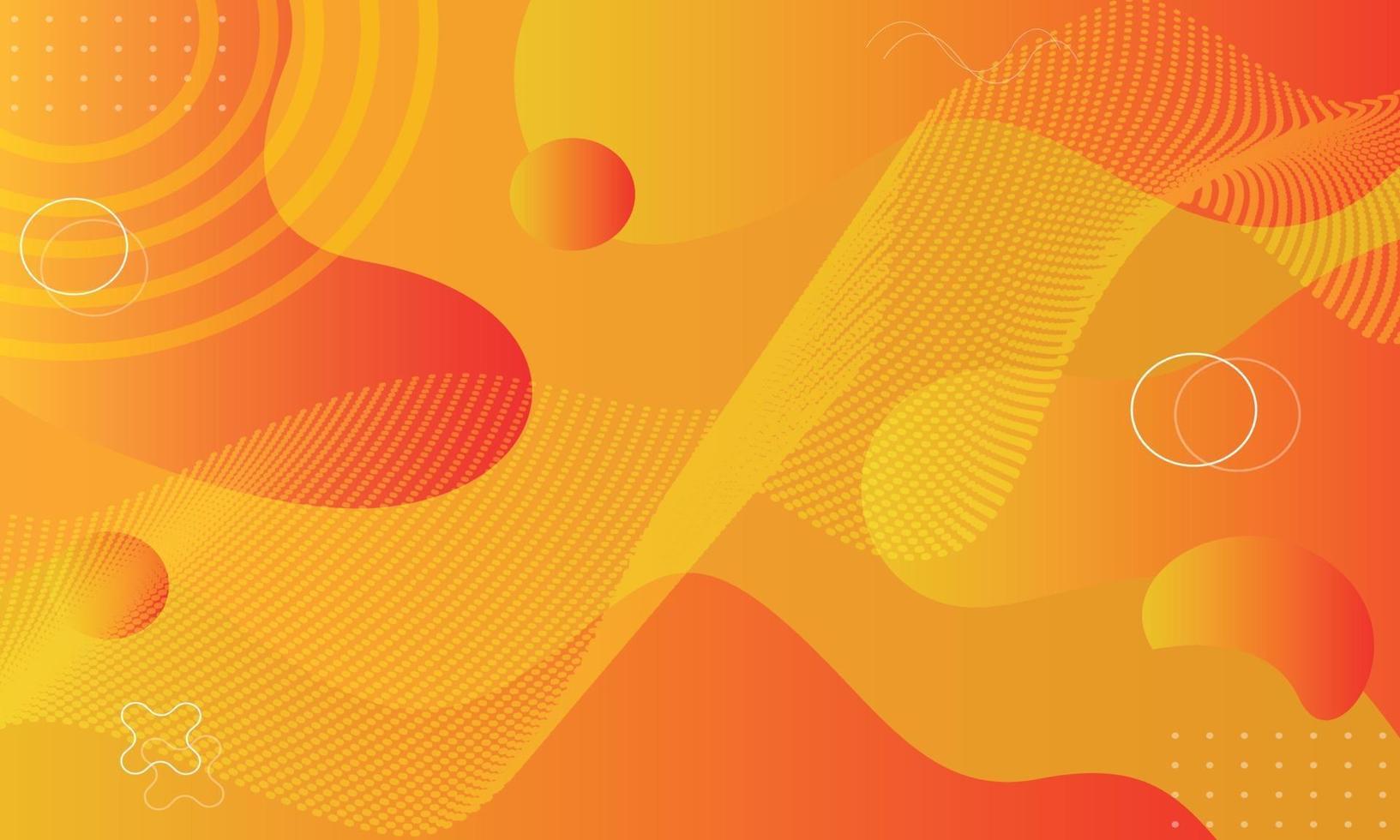 futuristic abstract orange colorful background vector