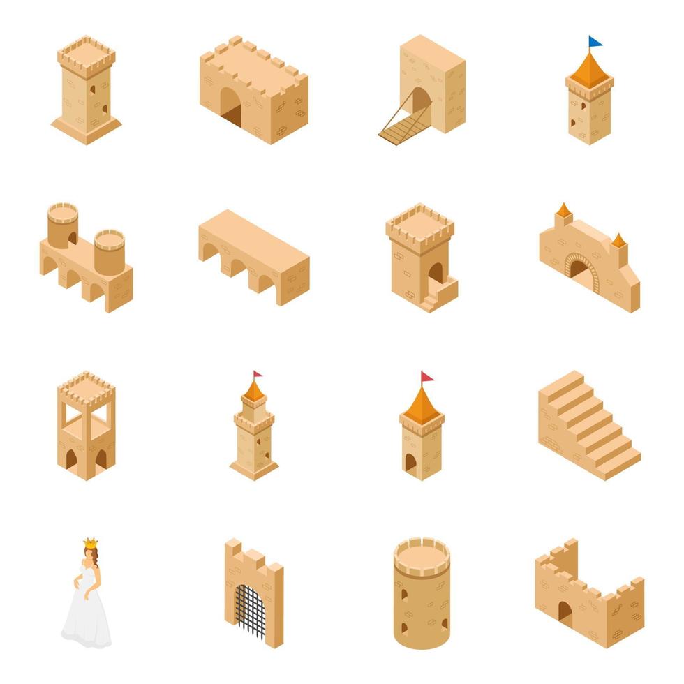 Medieval Castle Elements vector