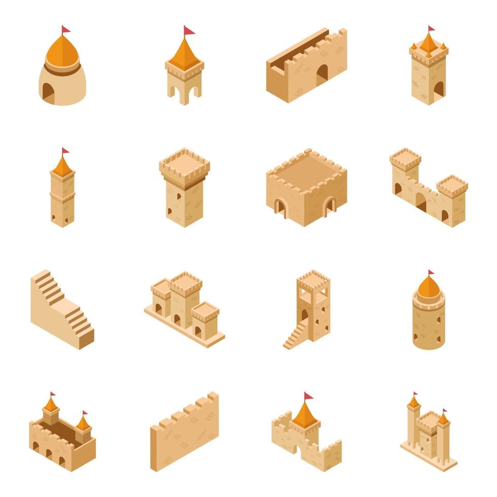 conceptos de castillo medieval vector