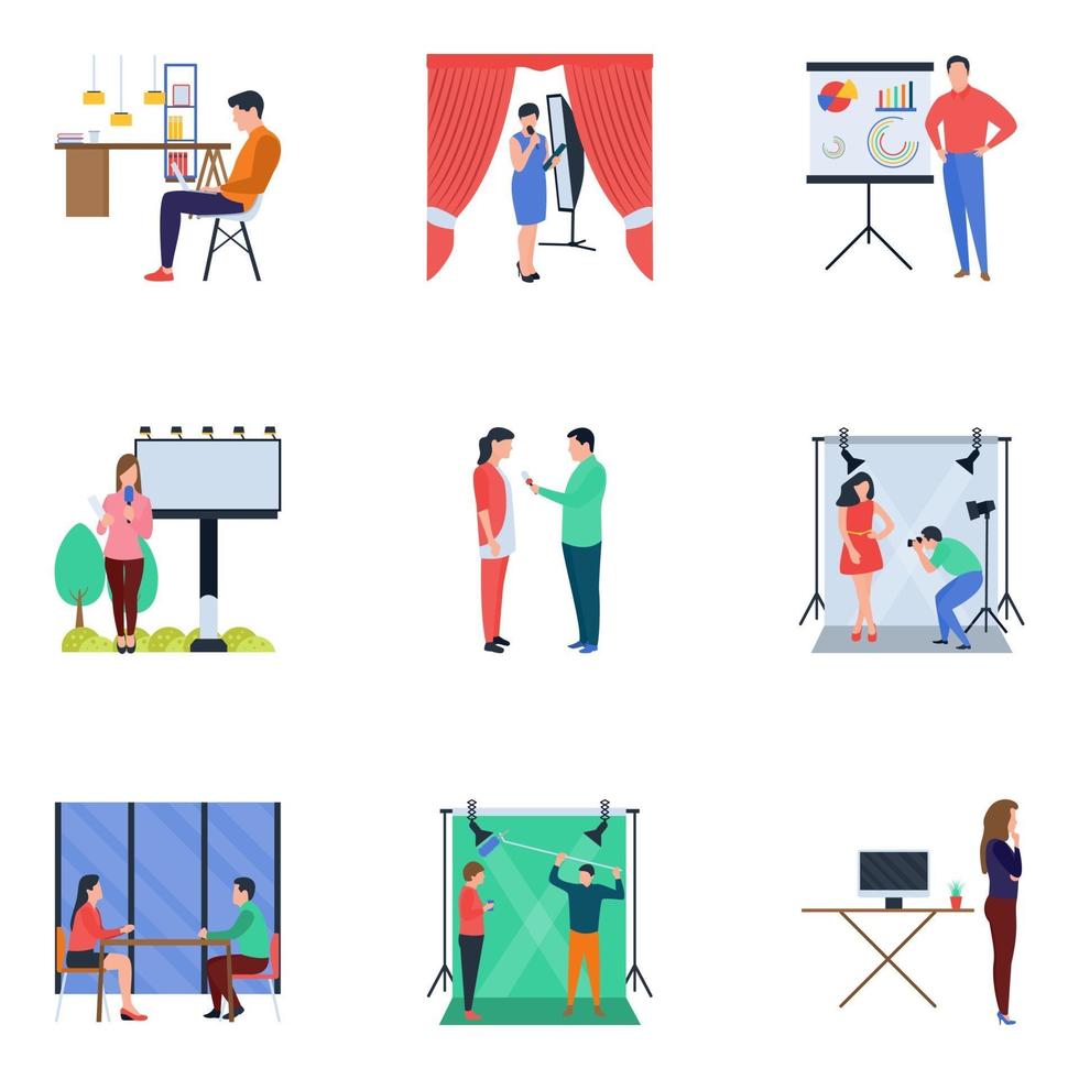 Leading News and Journalists vector