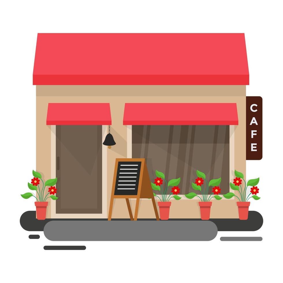 Trendy Cafe Concepts vector