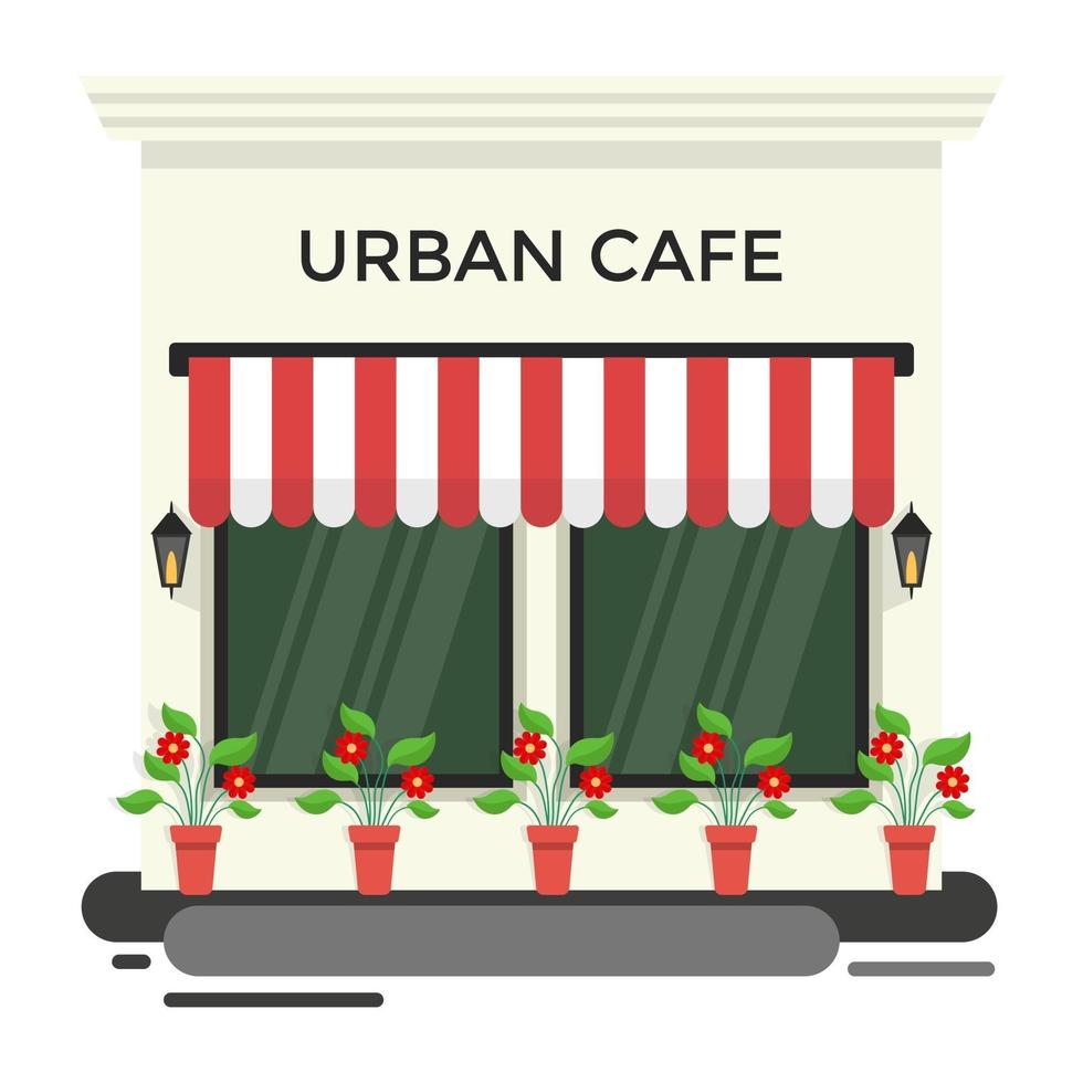 conceptos de café urbano vector