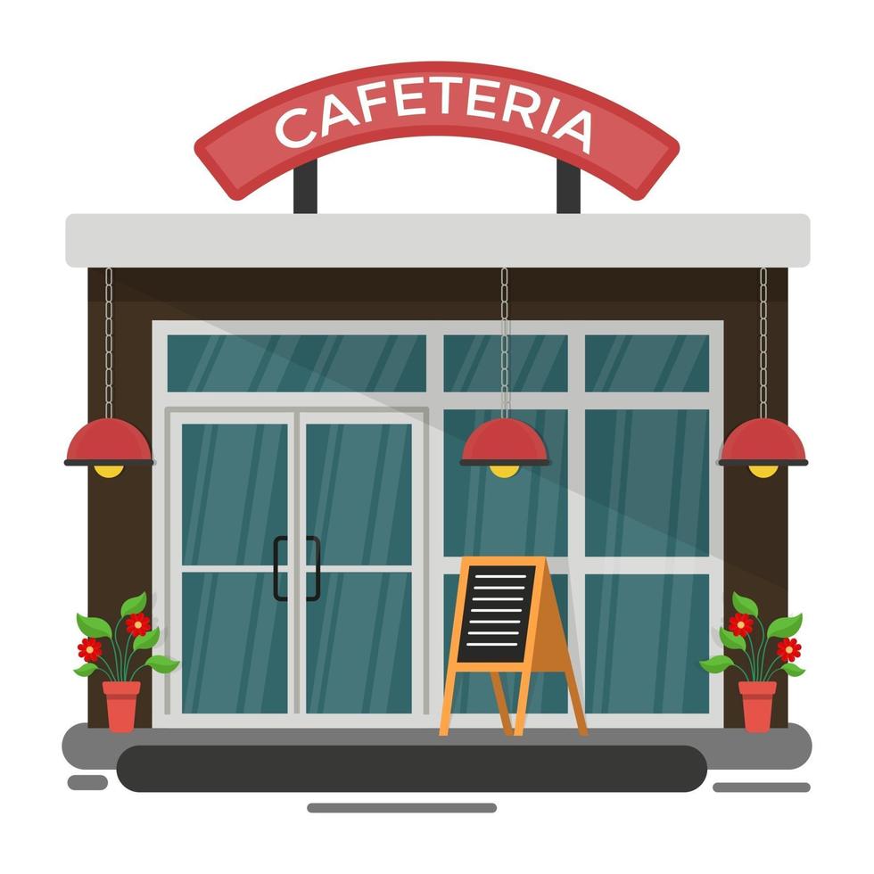 Trendy Cafeteria Concepts vector