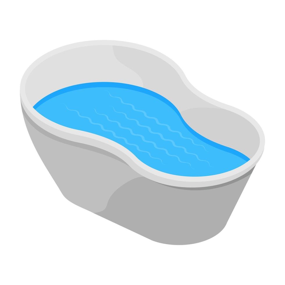 Trendy Jacuzzi Concepts vector