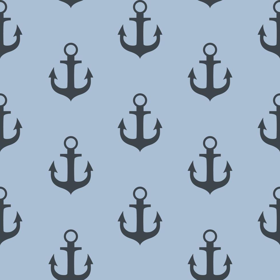 Anchor Seamless Pattern Background Vector Illustration