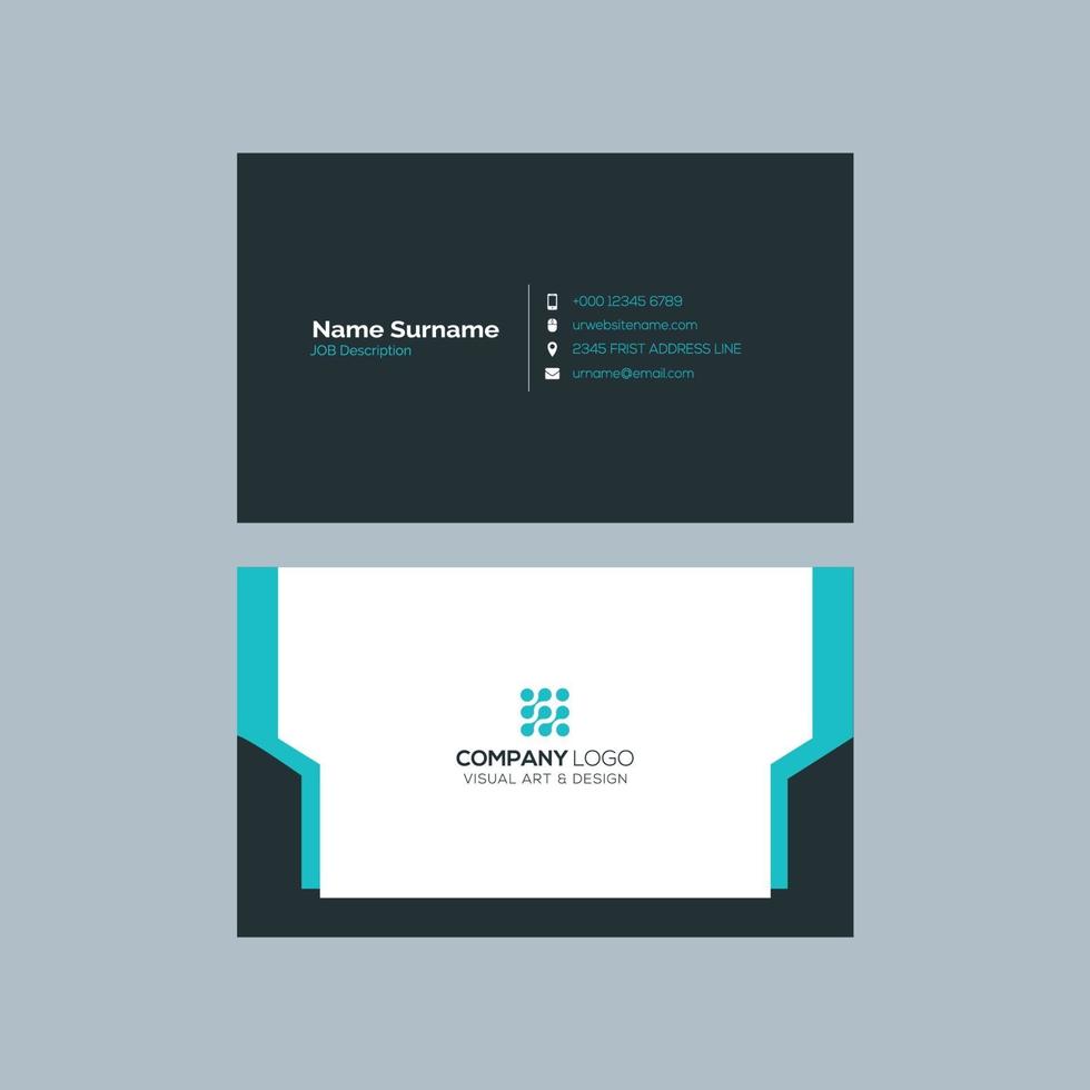 Free Modern Creative and Clean Business Card Template vector