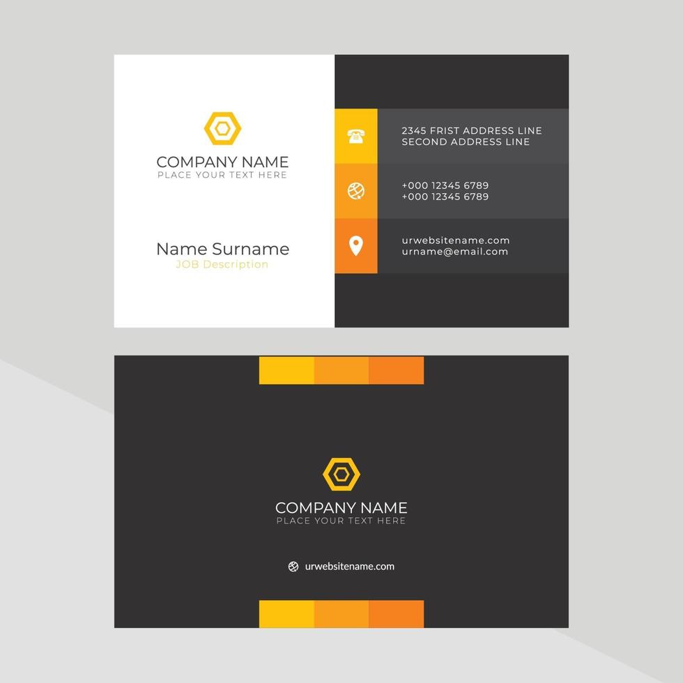 Free Business Card Template design vector