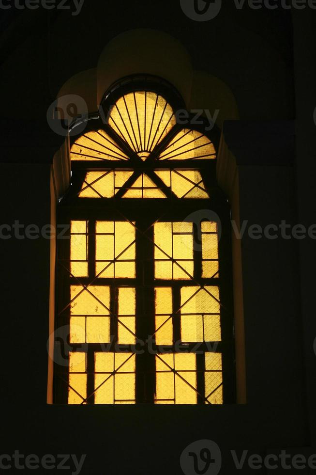 Yellow Stained-glass Window photo