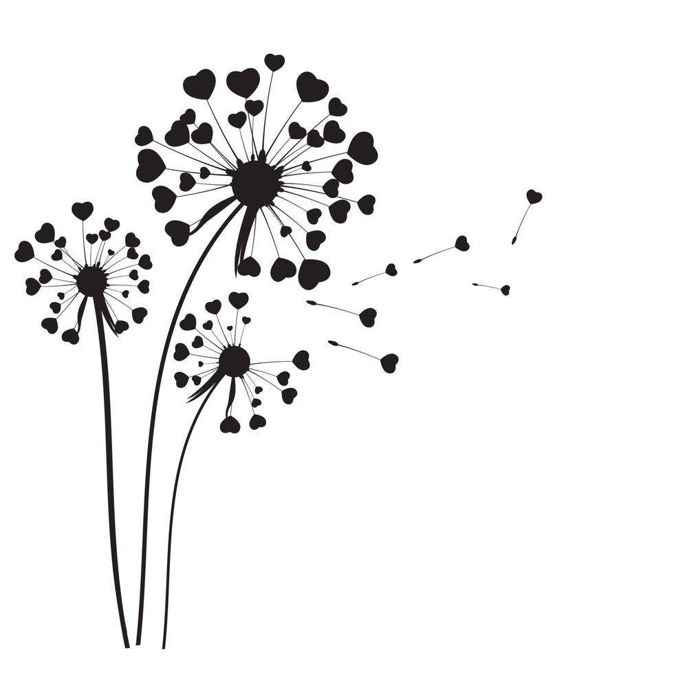 Abstract Dandelion Background Vector Illustration