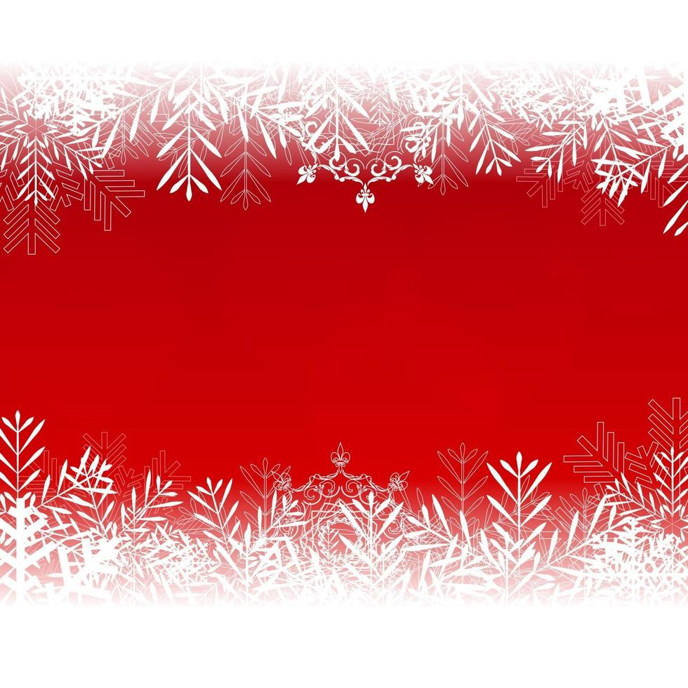 Christmas and New Year Background with Snow, Snowflakes vector