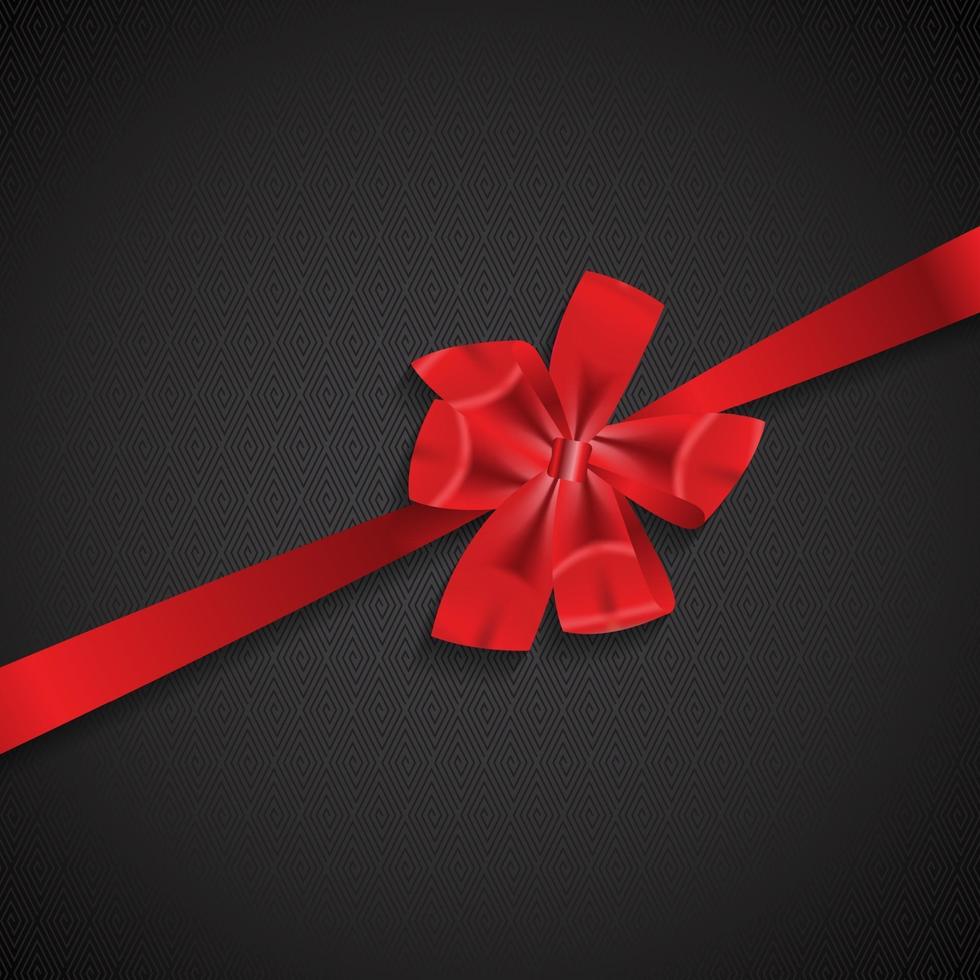 Abstract Background with Red Gift Ribbon . Vector illustration