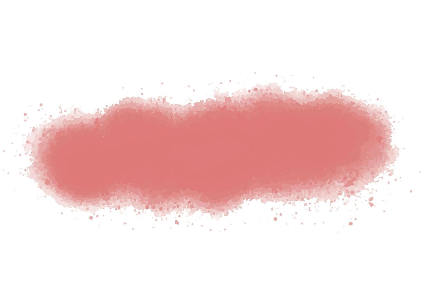 pink watercolor paint stroke background. watercolor stain vector