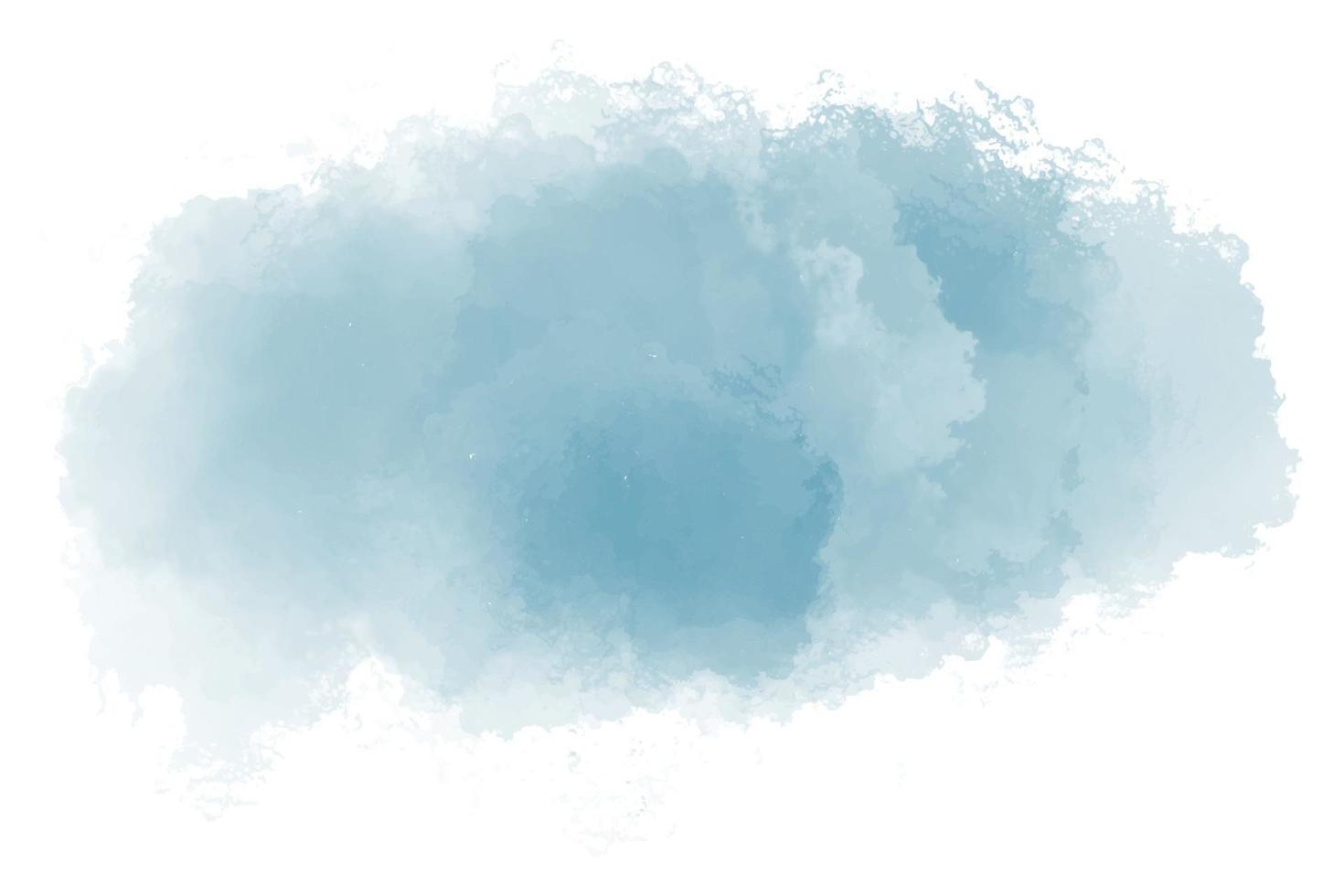 blue watercolor paint stroke background. watercolor stain vector