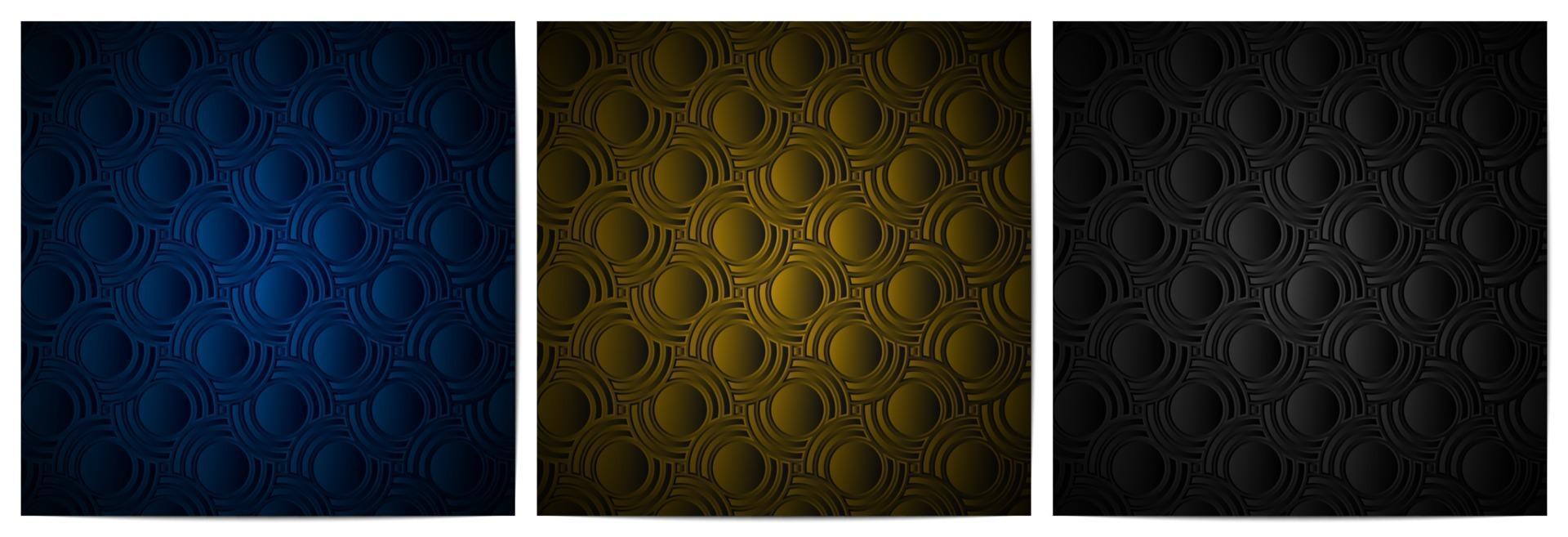 Abstract geometric pattern circle overlapping traditional background vector