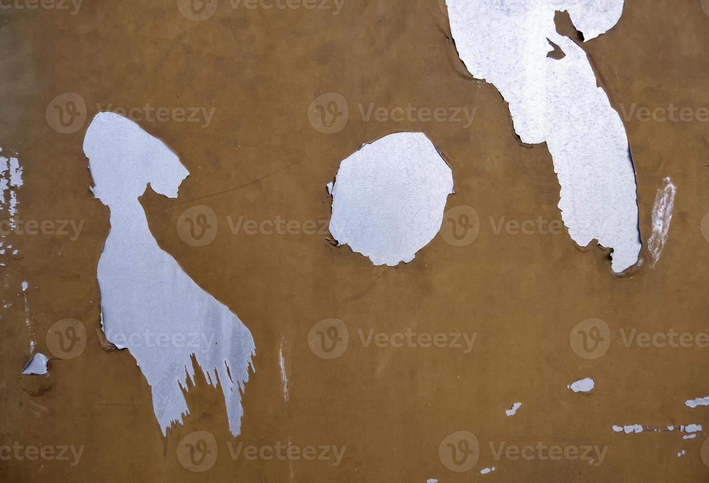 Peeling metal wall photo