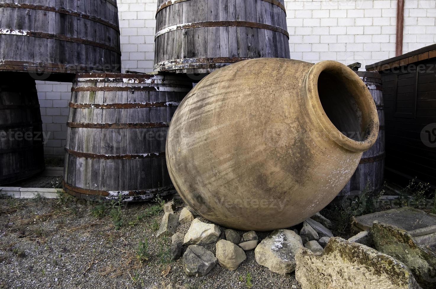 Old clay jar photo