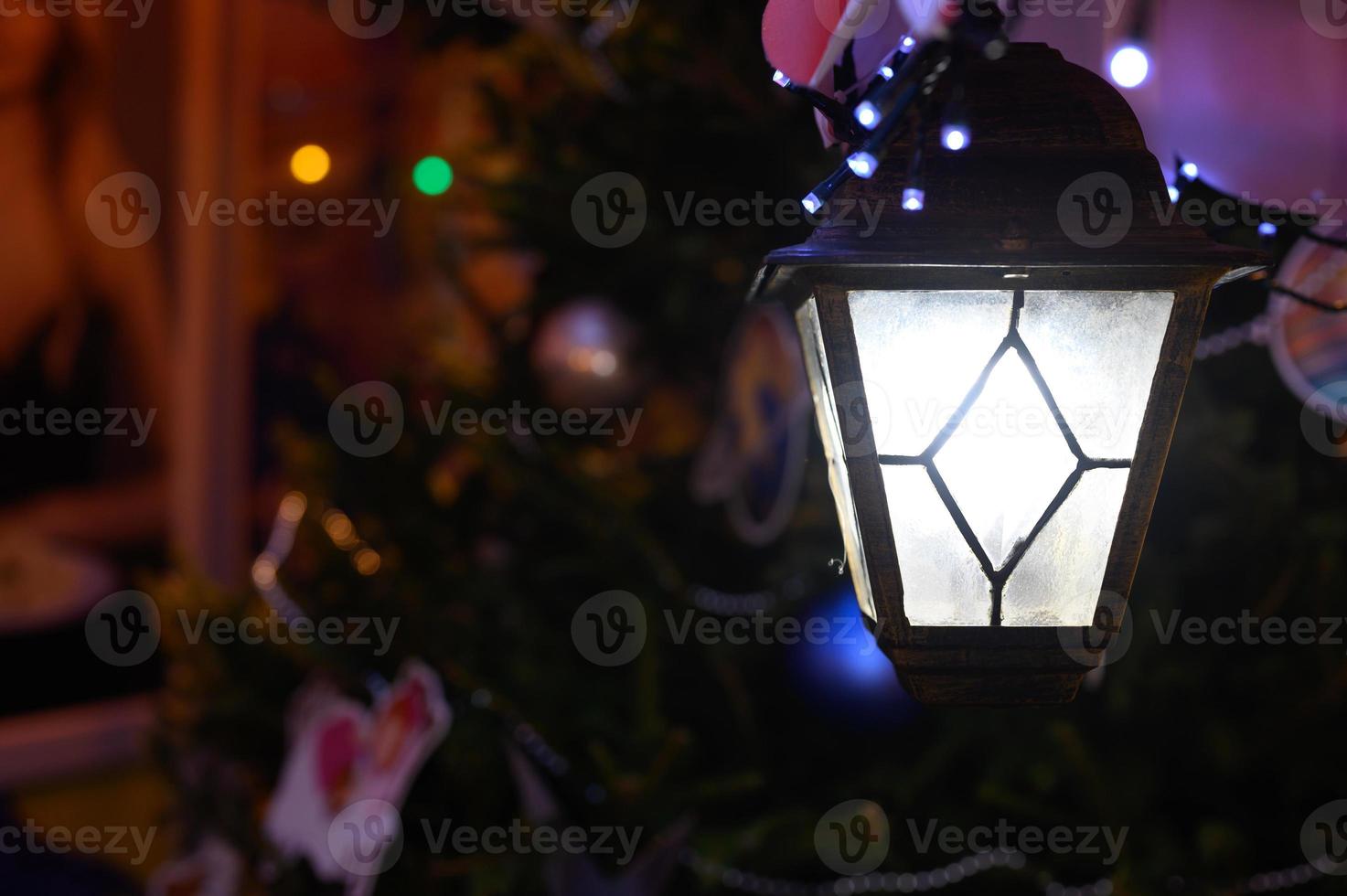 Lantern light glowing photo