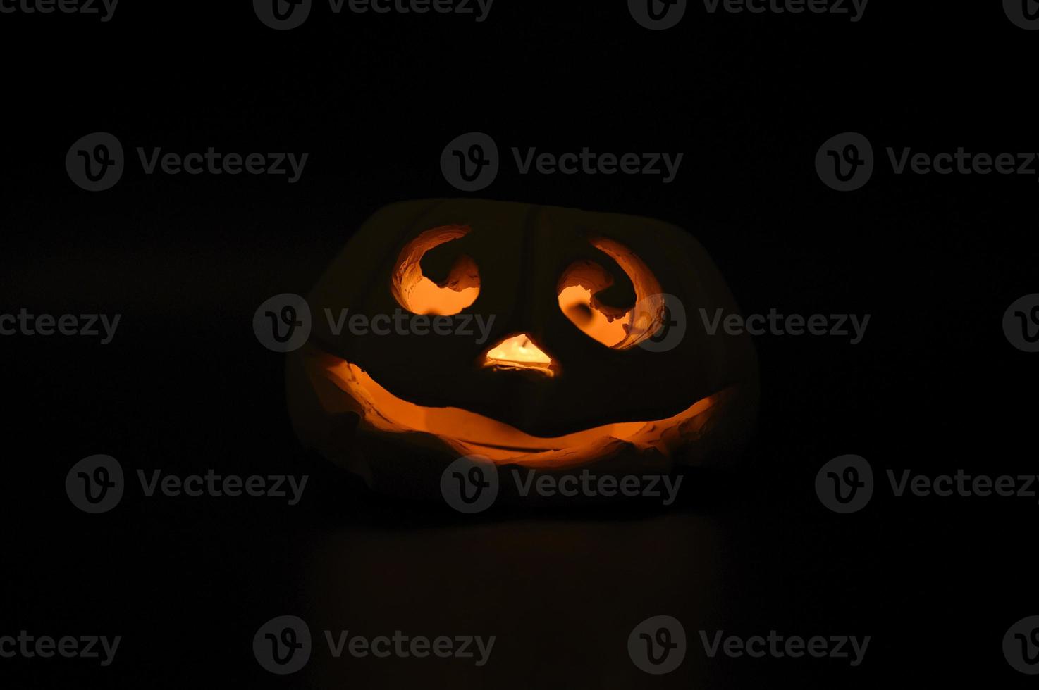 Halloween pumpkin glowing photo