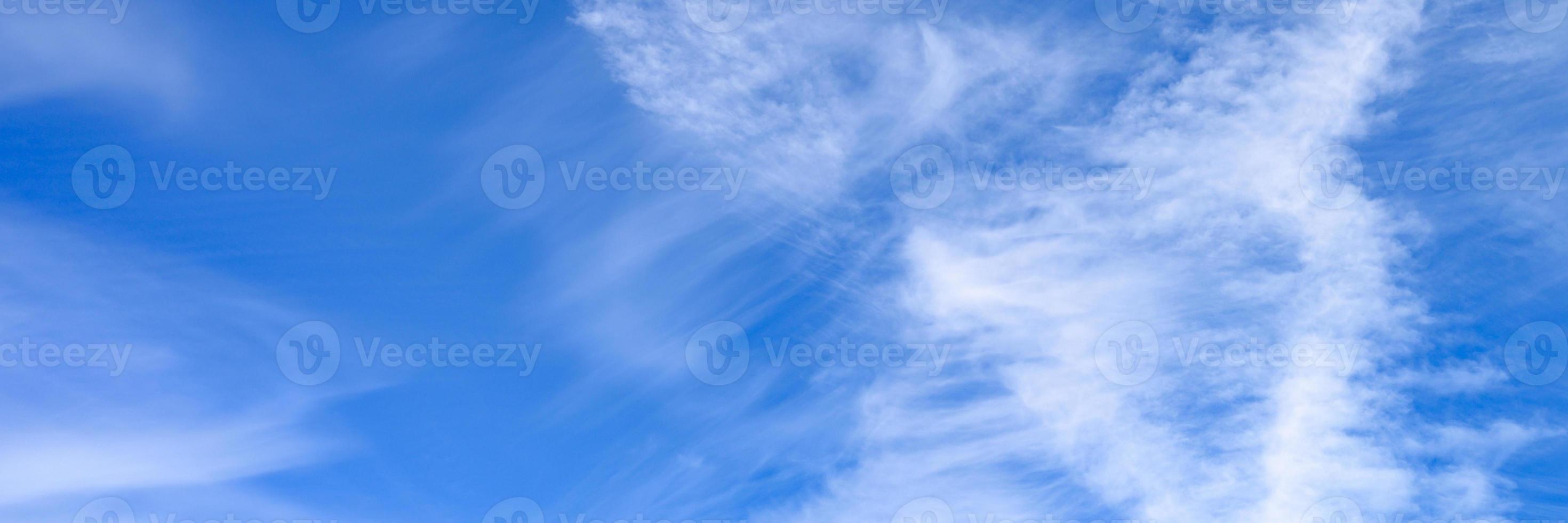 Beautiful blue sky clouds photo