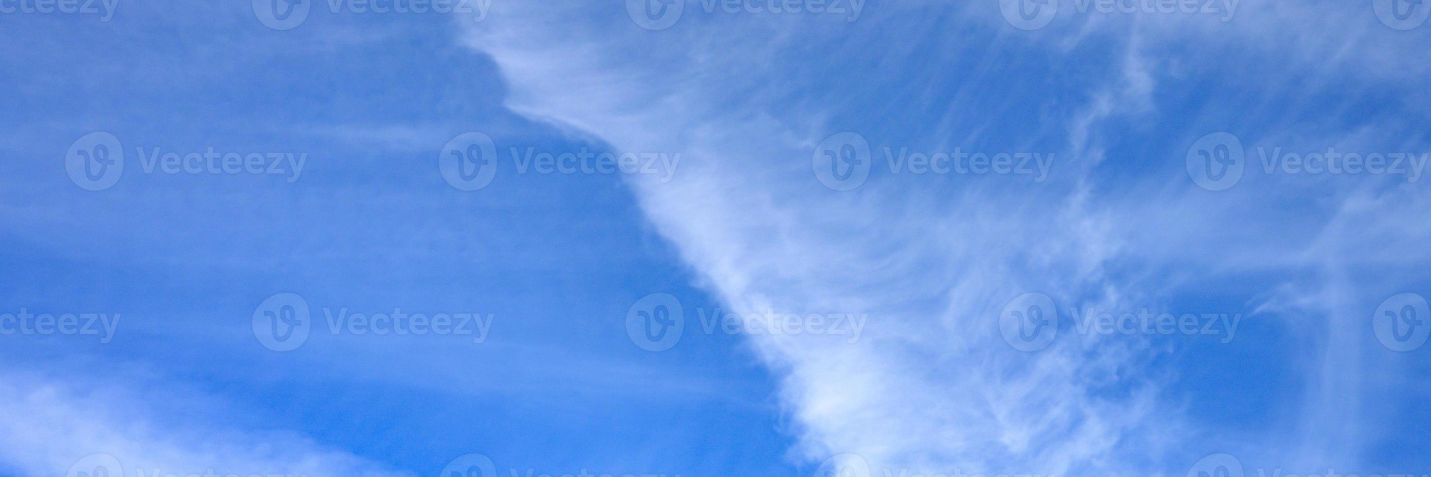 Beautiful blue sky clouds photo