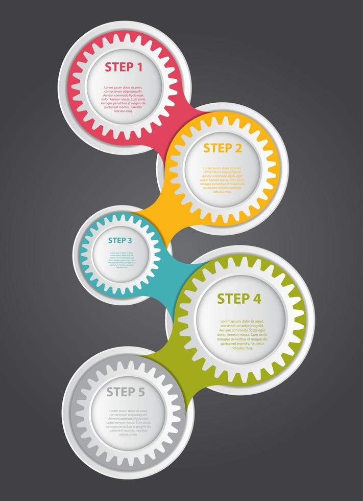 Infographic business template vector