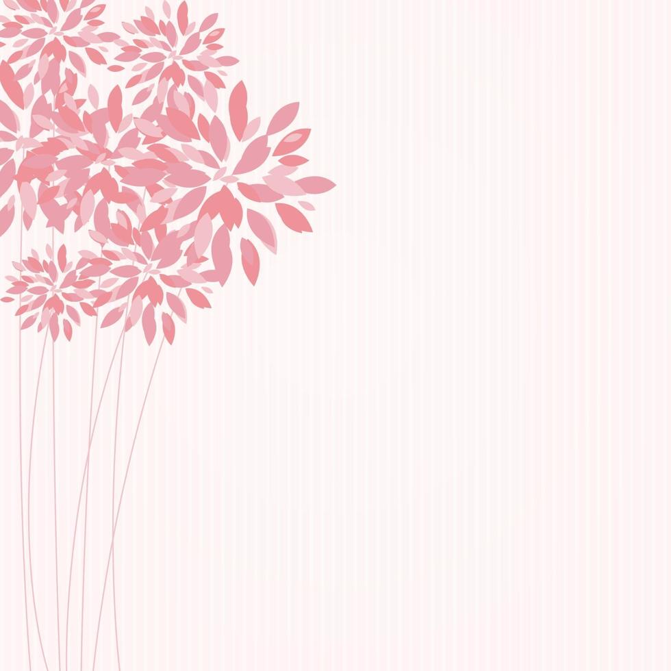 Ilustración de vector de fondo floral elegante